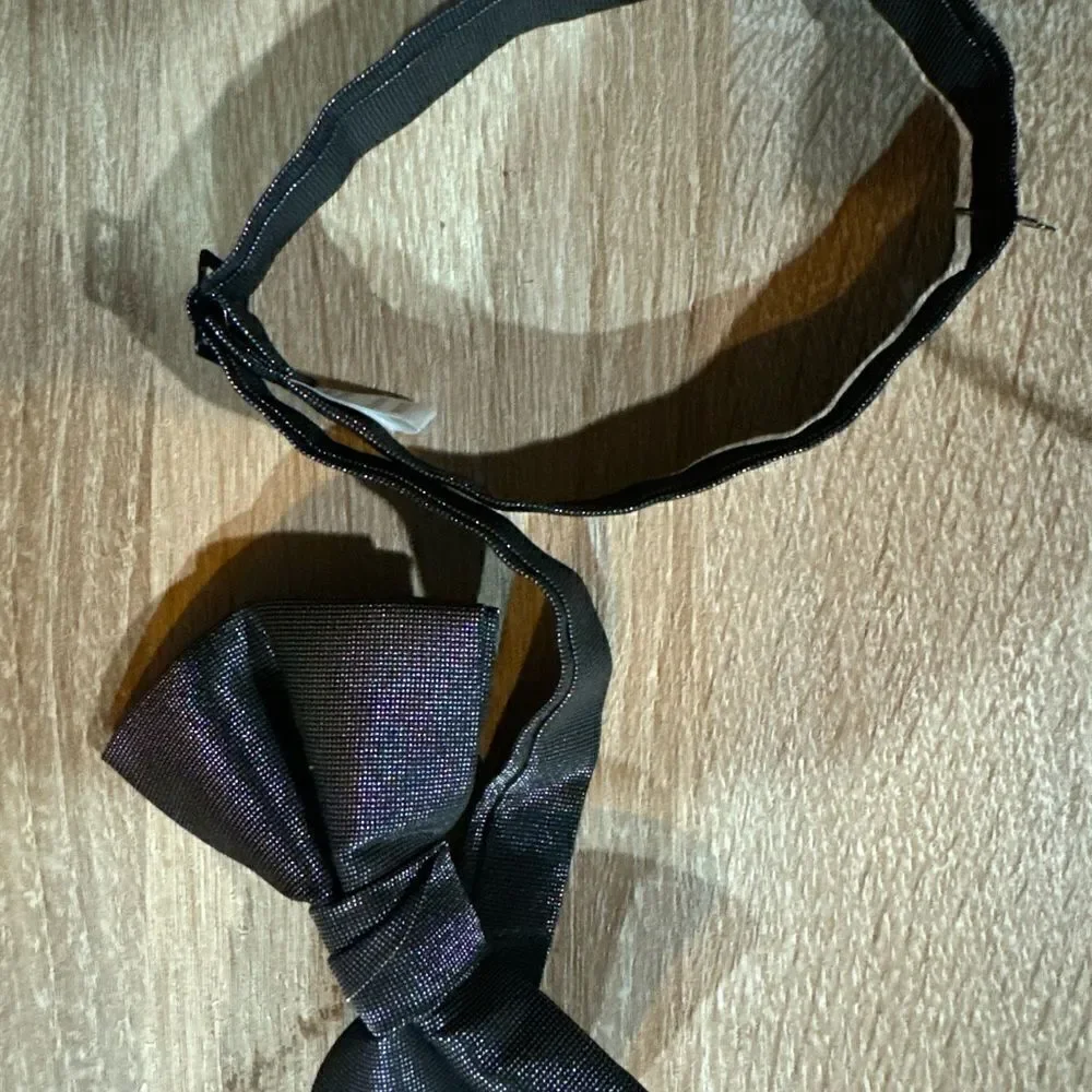 Men's‎ Silver Color Adjustable Pre-Tied Bow Tie